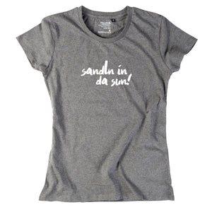 Damen - Shirt "sandln in da sun!" - meinherzschlag.de