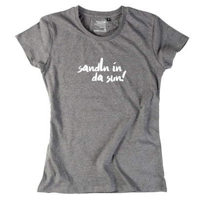 Damen - Shirt "sandln in da sun!" - meinherzschlag.de