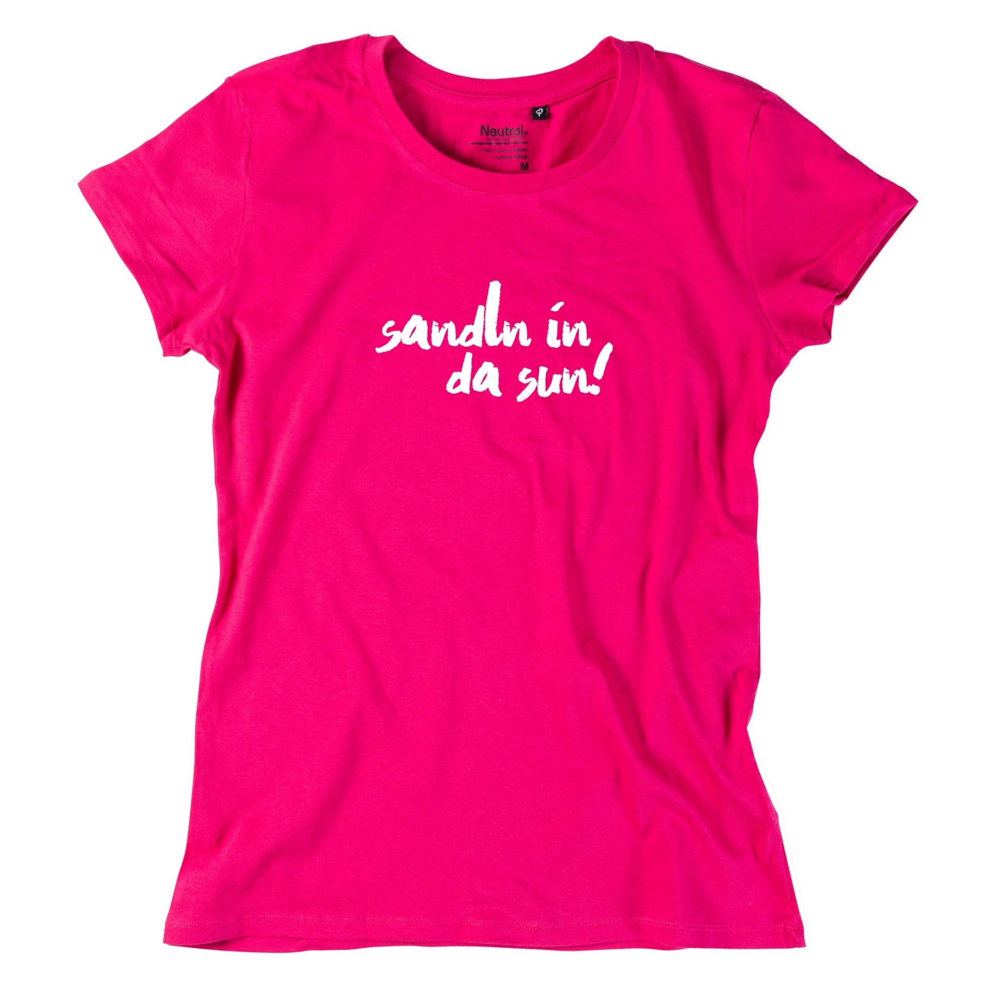 Damen - Shirt "sandln in da sun!" - meinherzschlag.de