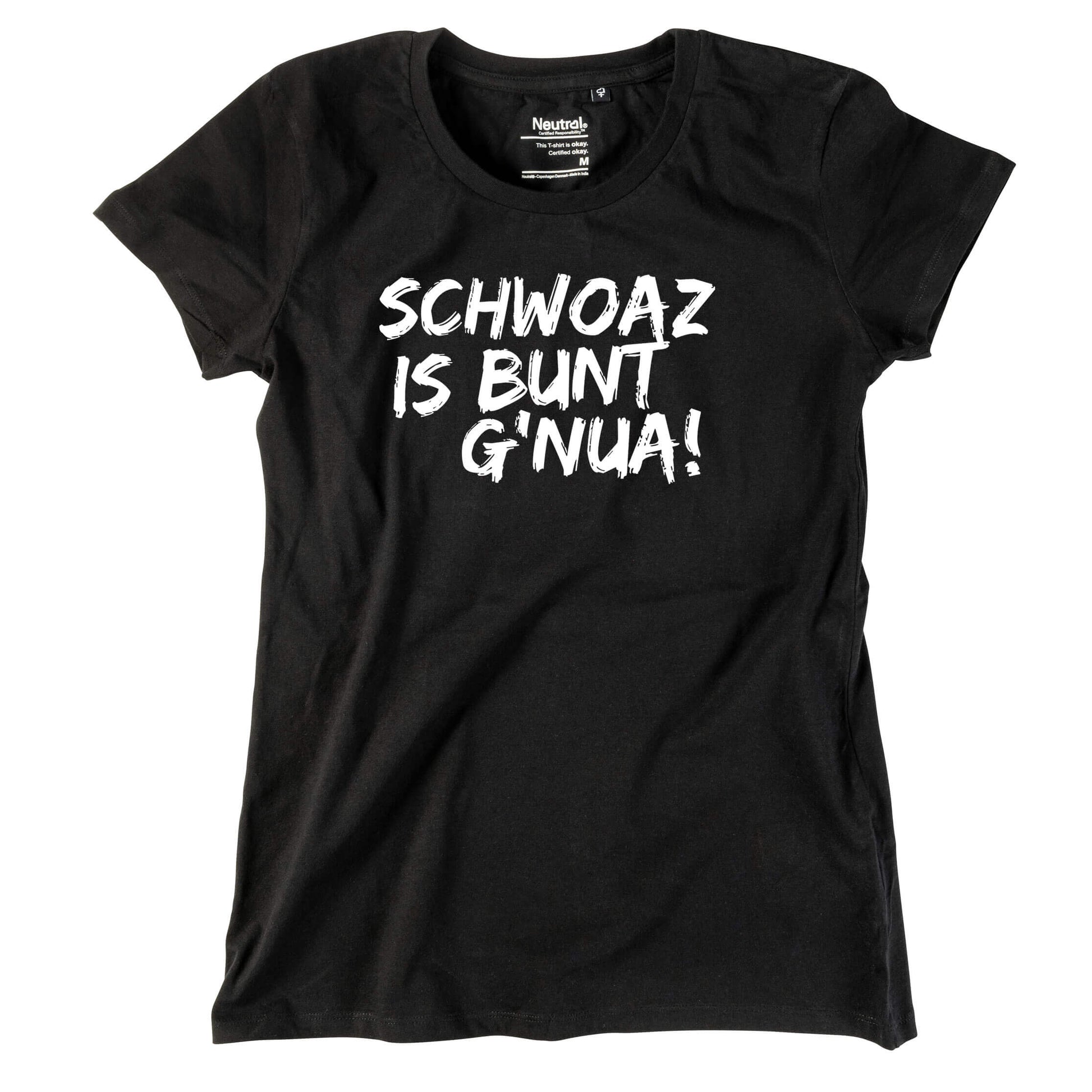 Damen - Shirt "Schwoaz" - meinherzschlag.de