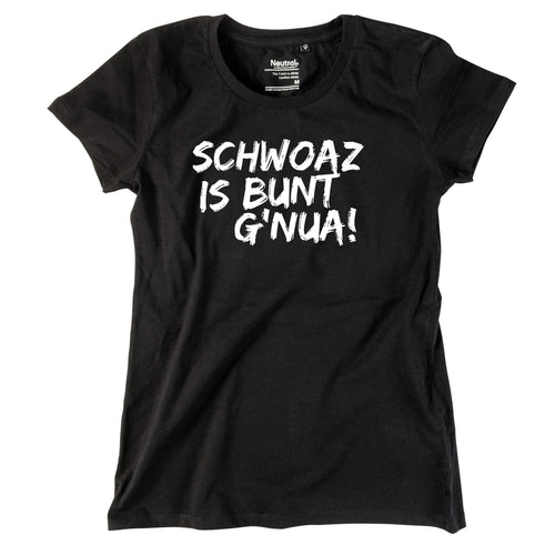 Damen - Shirt "Schwoaz" - meinherzschlag.de