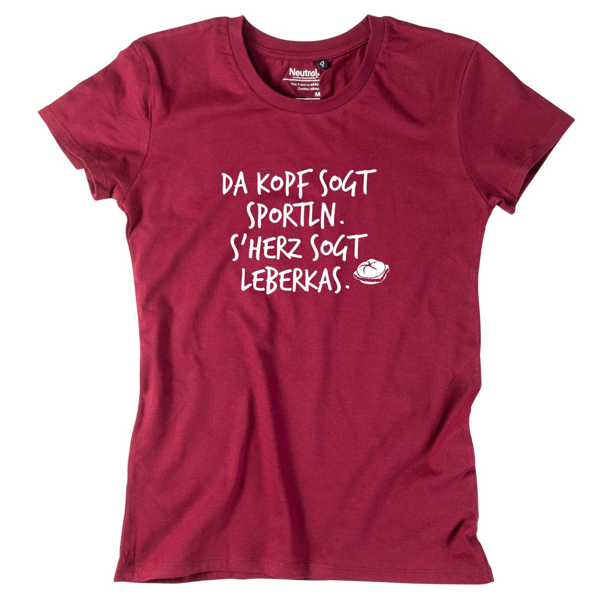 Damen - Shirt "s'Herz sogt Leberkas" - meinherzschlag.de