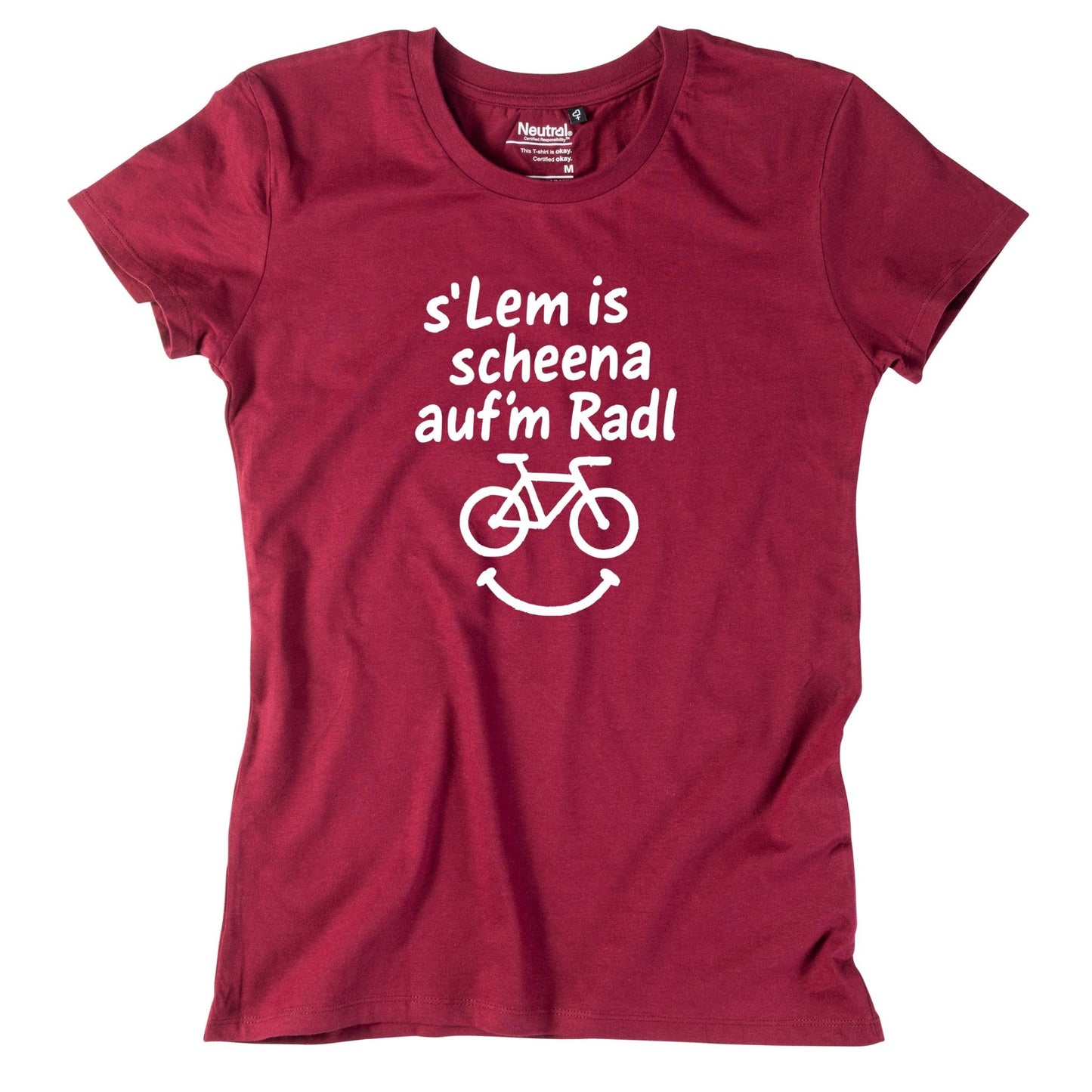 Damen - Shirt "s'Lem is scheena auf'm Radl" - meinherzschlag.de