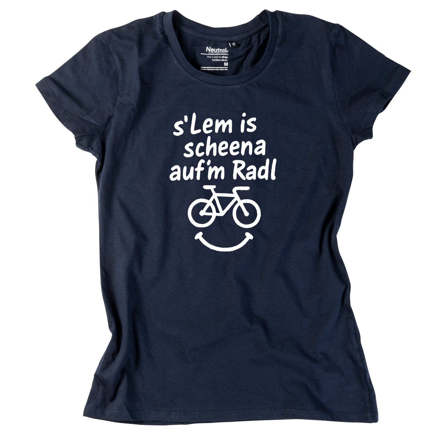 Damen - Shirt "s'Lem is scheena auf'm Radl" - meinherzschlag.de