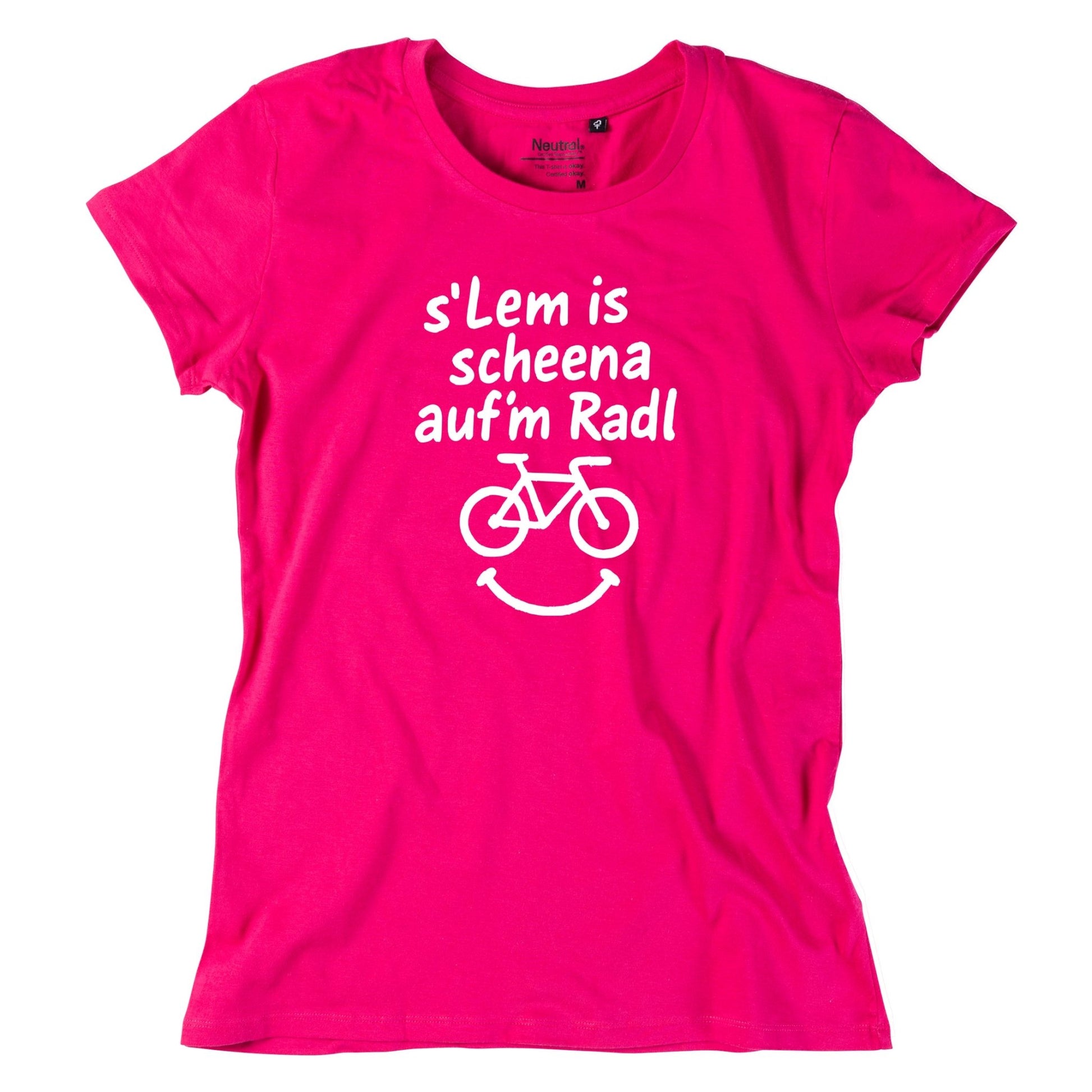 Damen - Shirt "s'Lem is scheena auf'm Radl" - meinherzschlag.de