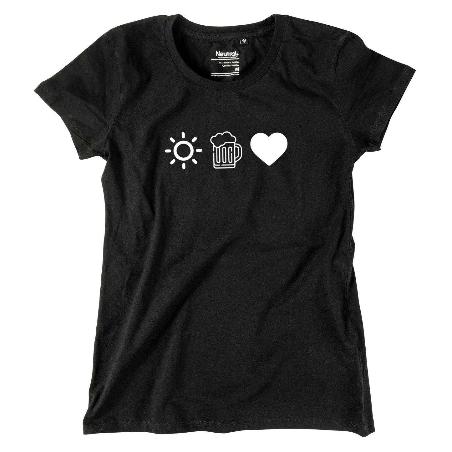 Damen - Shirt "Sun, Bier & Herzl" - meinherzschlag.de
