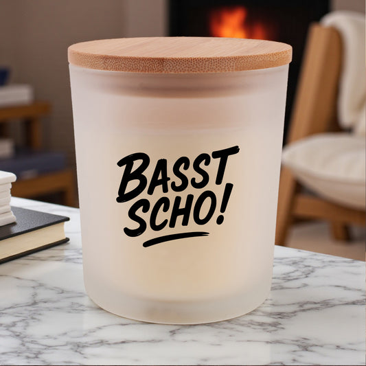 Duftkerze "Basst scho!" - meinherzschlag.de