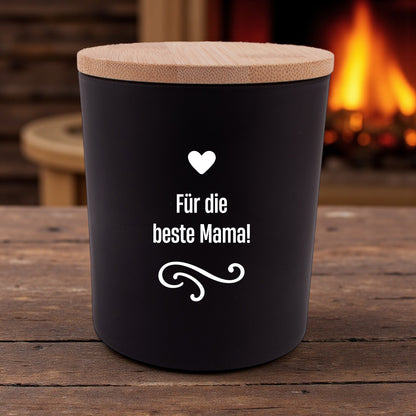 Duftkerze "Für die beste Mama!" - meinherzschlag.de