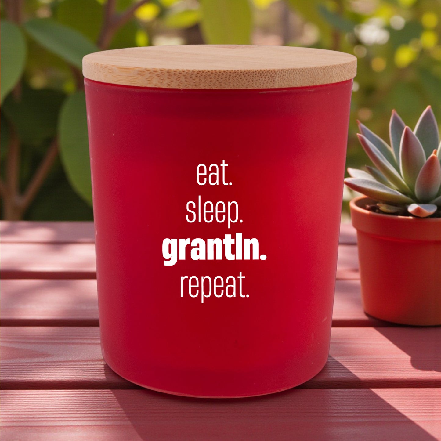 Duftkerze "eat. sleep. grantln. repeat." - meinherzschlag.de