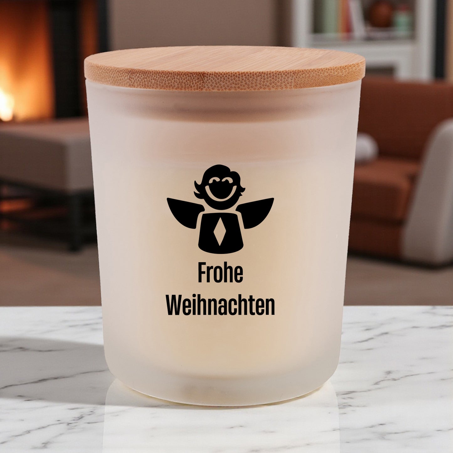 Duftkerze "Frohe Weihnachten" - meinherzschlag.de