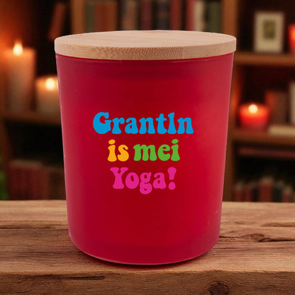 Duftkerze "Grantln is mei Yoga!" - meinherzschlag.de