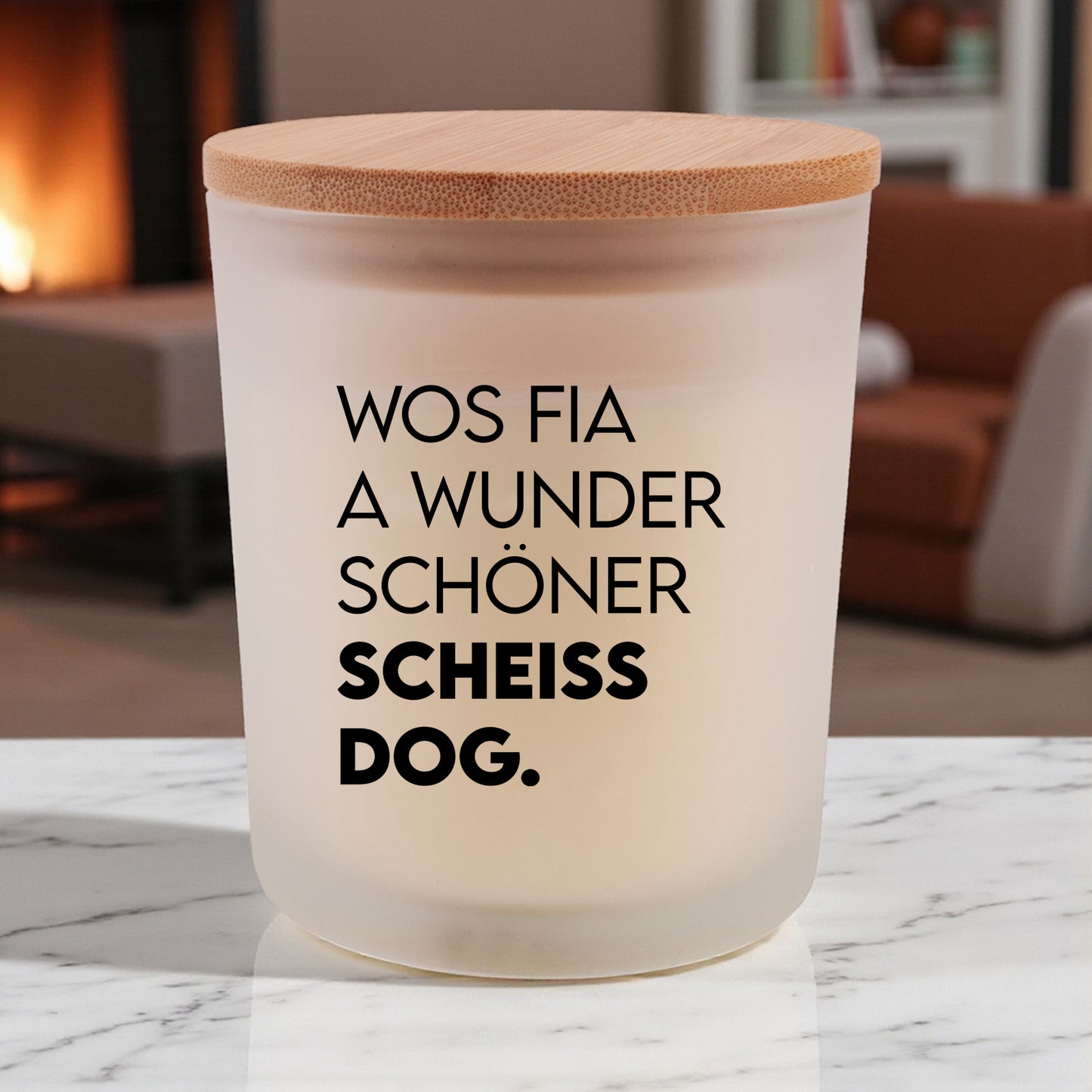 Duftkerze "Scheissdog" - meinherzschlag.de