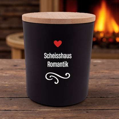 Duftkerze "Scheisshaus Romantik" - meinherzschlag.de
