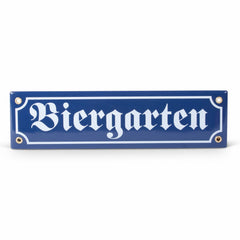 Emaille-Schild "Biergarten"