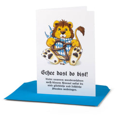 Geburtskarte "Schee dast do bist!"