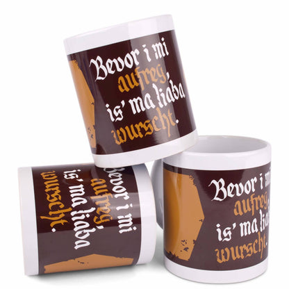 Tasse "Bevor i mi aufreg ..." - meinherzschlag.de