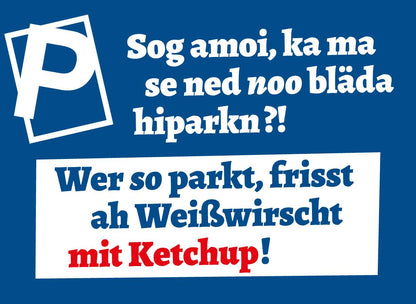 Haftnotizen "... no bläda hiparkn?!" - meinherzschlag.de