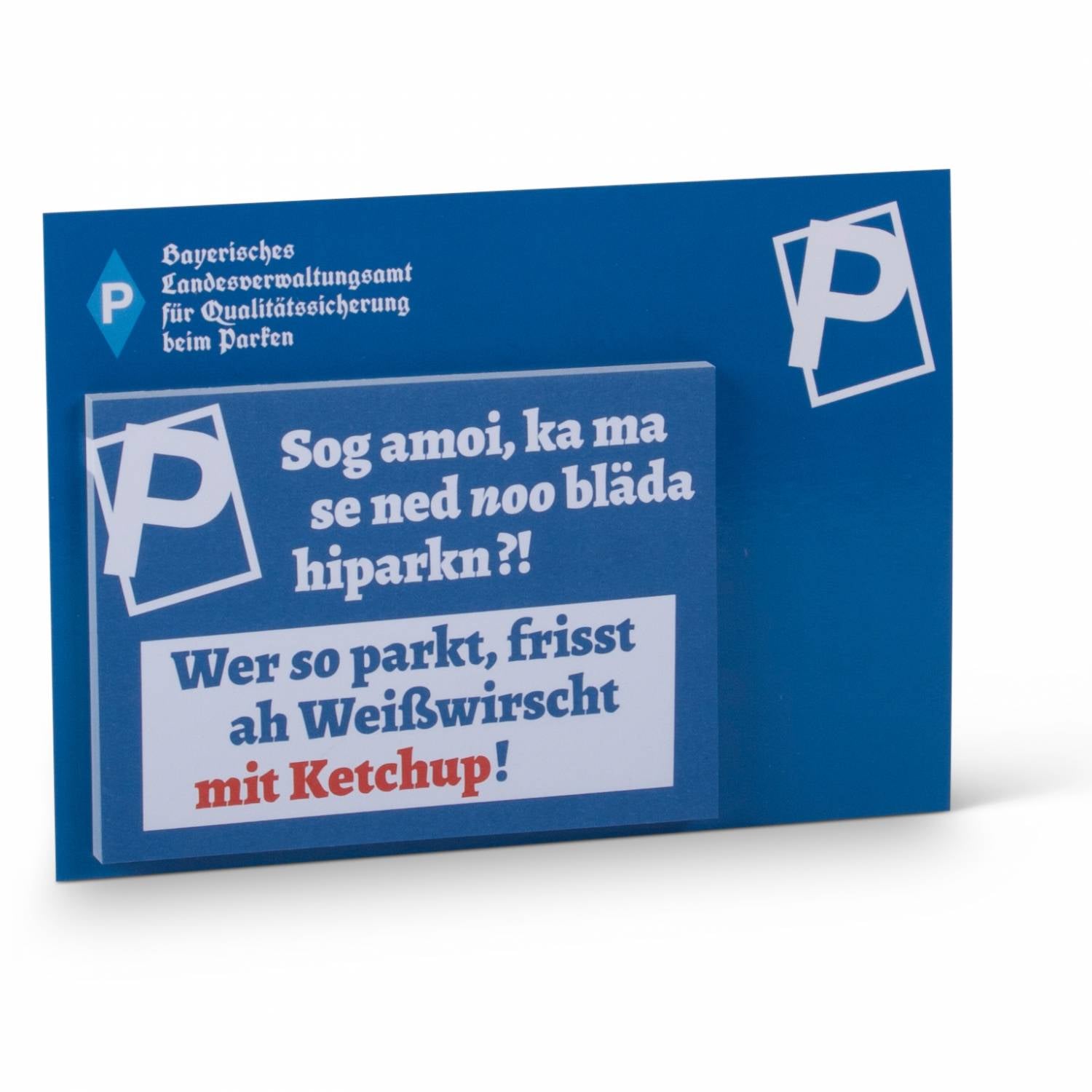 Haftnotizen "... no bläda hiparkn?!" - meinherzschlag.de
