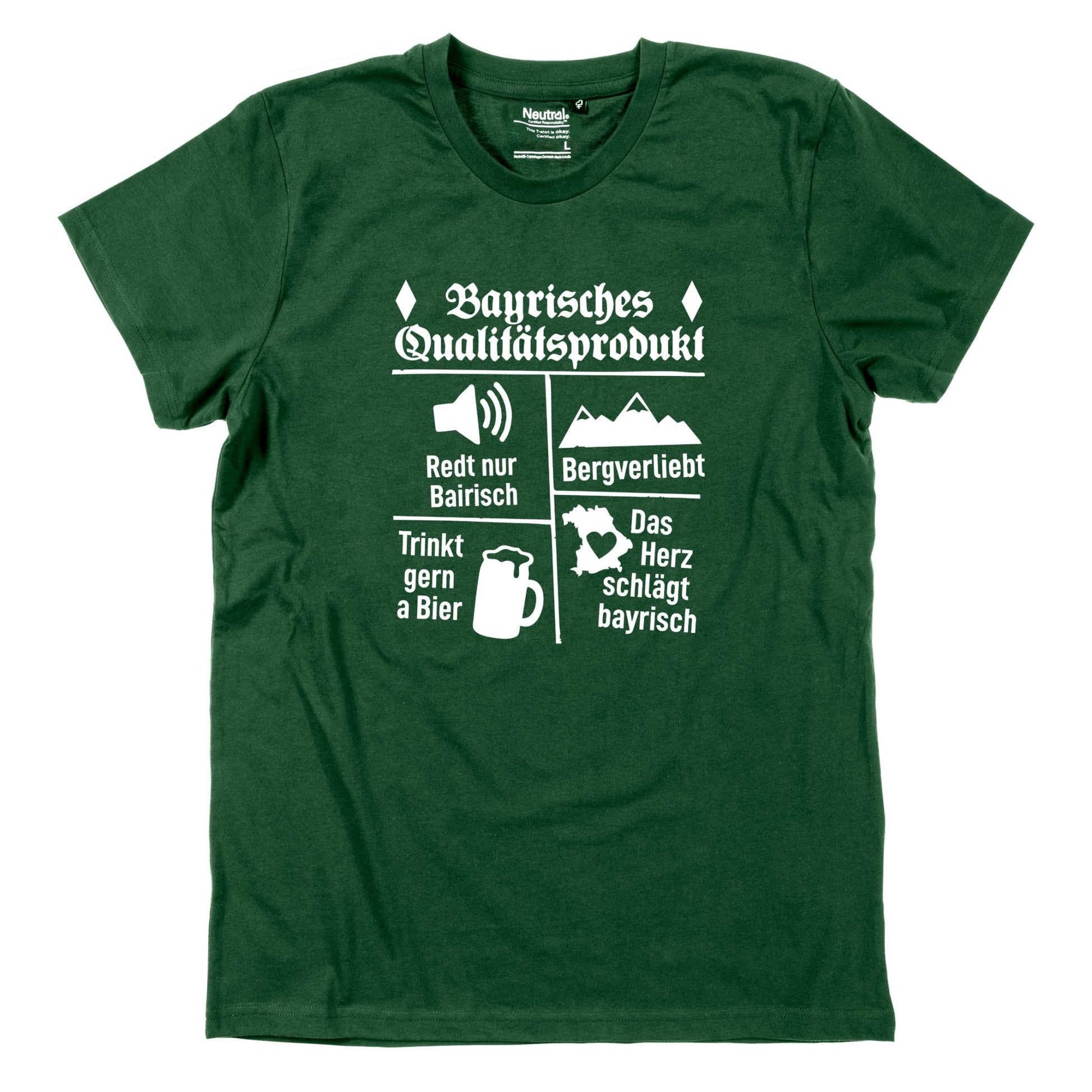 Herren - Shirt "Bayrisches Qualitätsprodukt" - meinherzschlag.de
