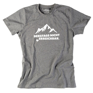 Herren - Shirt "Bergtags nicht erreichbar" - meinherzschlag.de