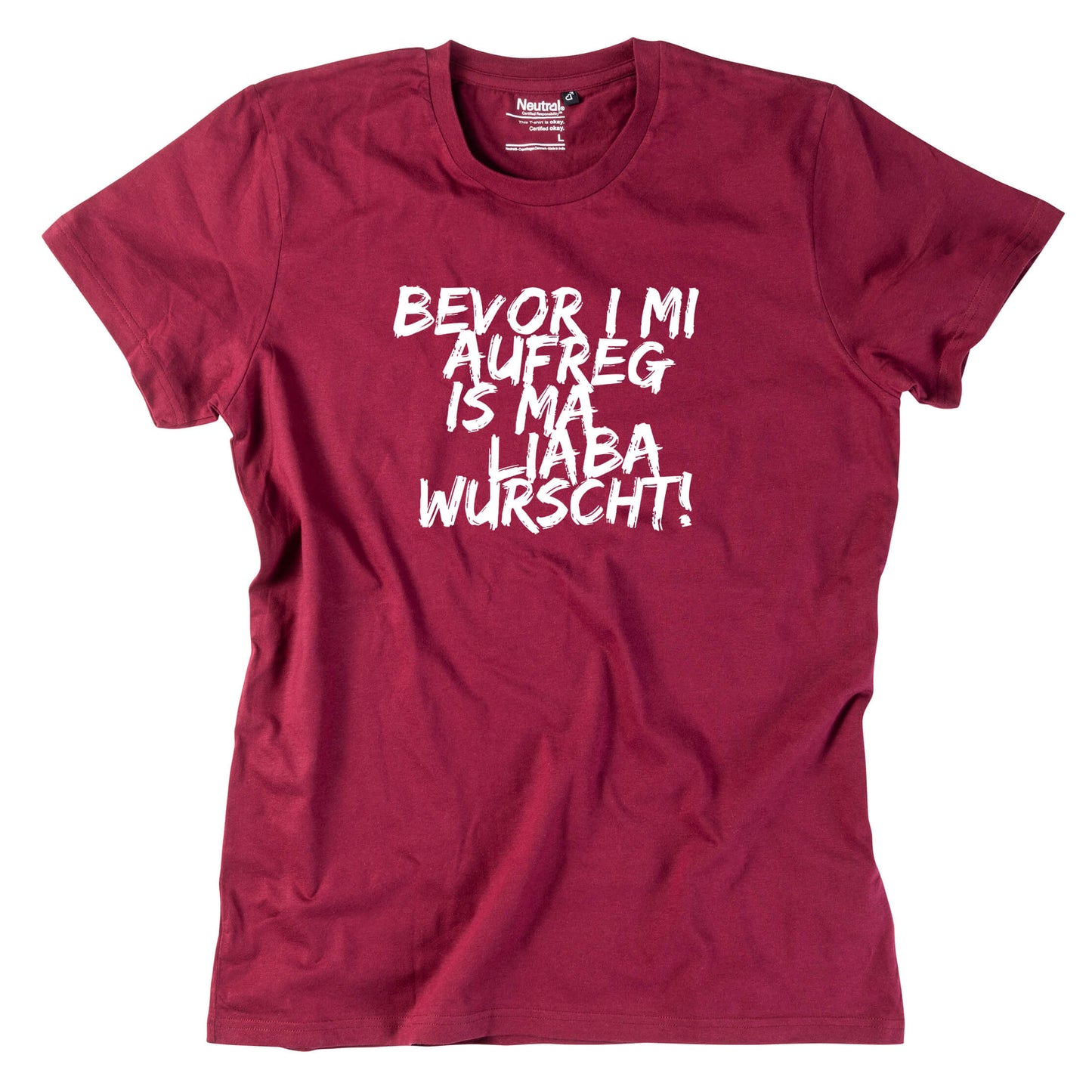 Herren - Shirt "Bevor i mi aufreg ..." - meinherzschlag.de