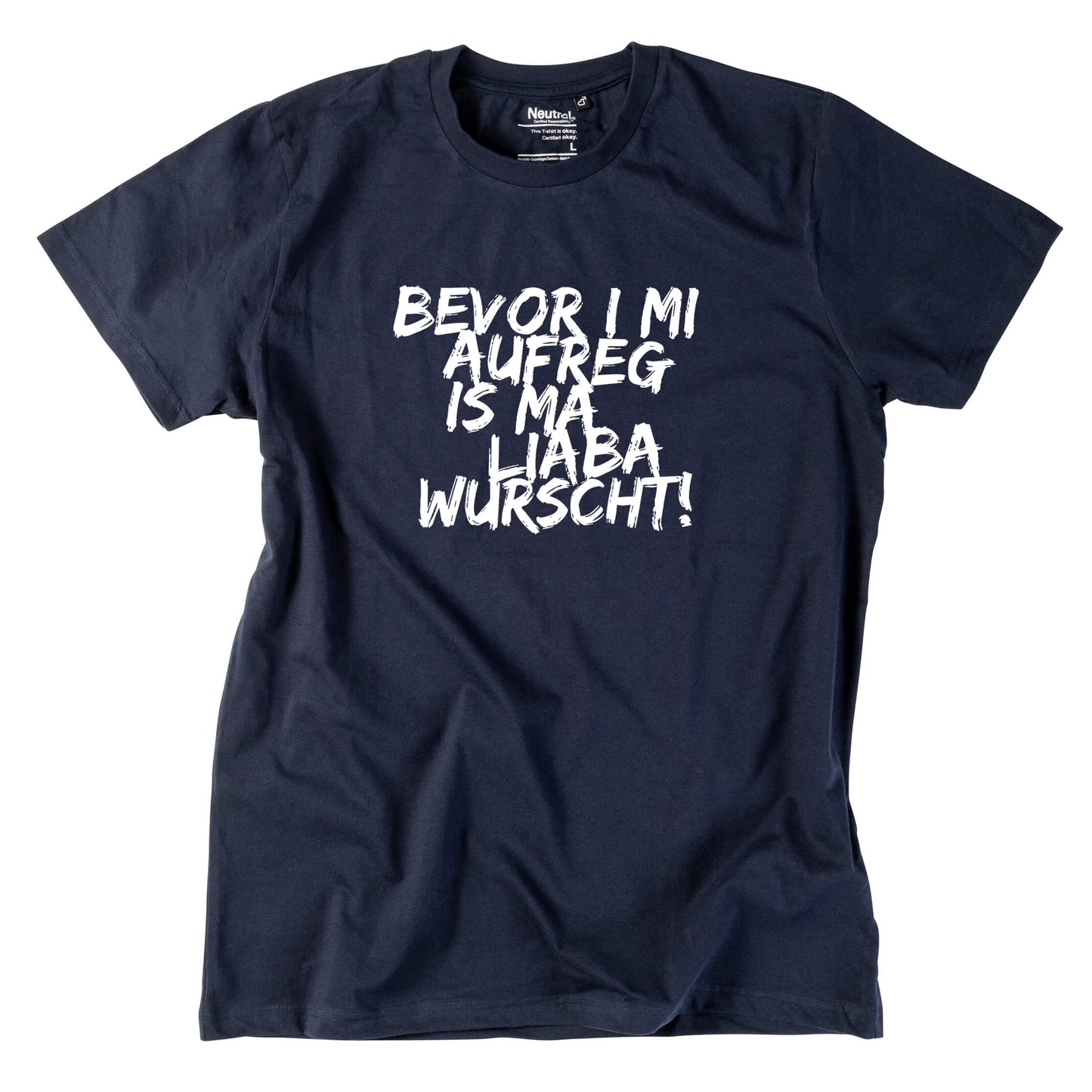 Herren - Shirt "Bevor i mi aufreg ..." - meinherzschlag.de