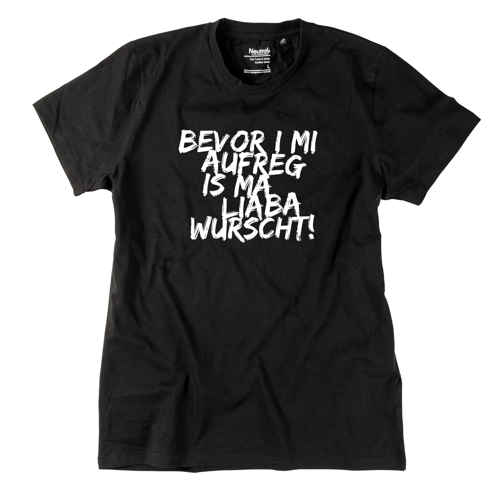 Herren - Shirt "Bevor i mi aufreg ..." - meinherzschlag.de