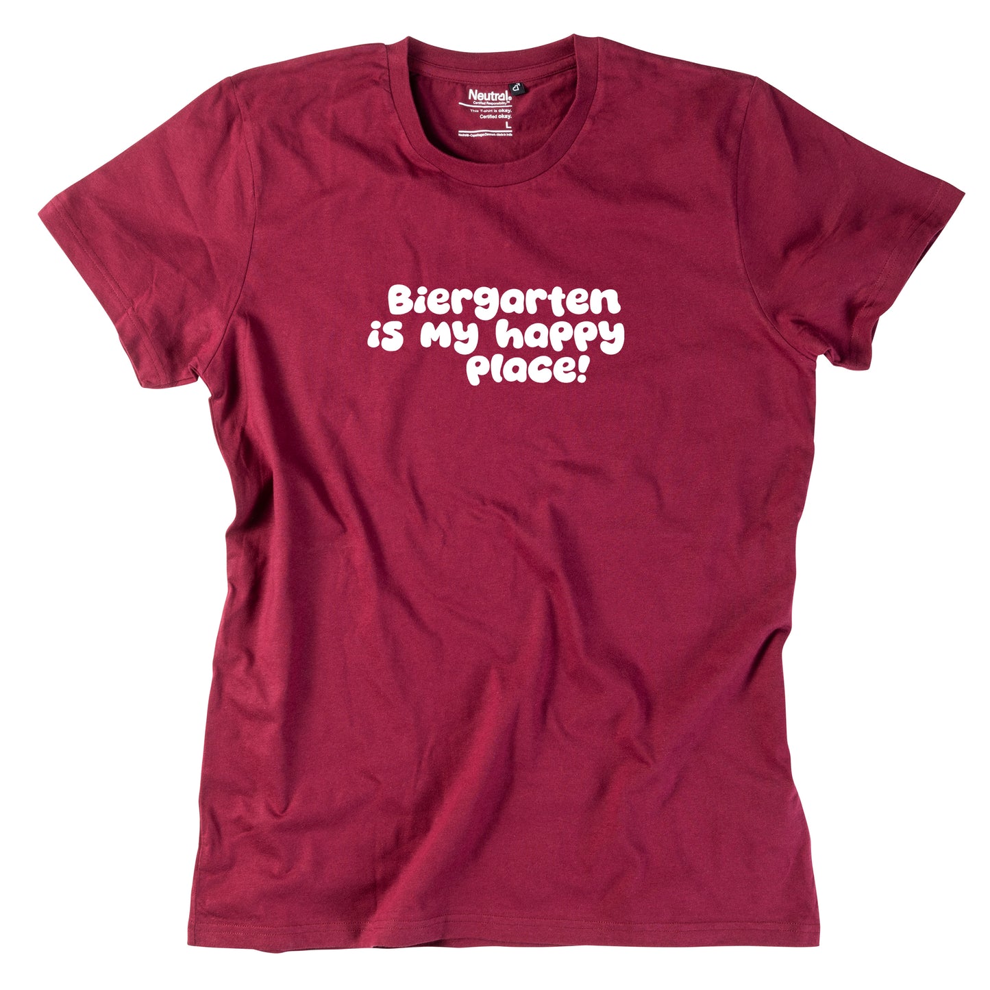 Herren-Shirt "Biergarten is my happy place!"