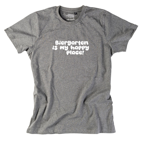 Herren-Shirt "Biergarten is my happy place!"