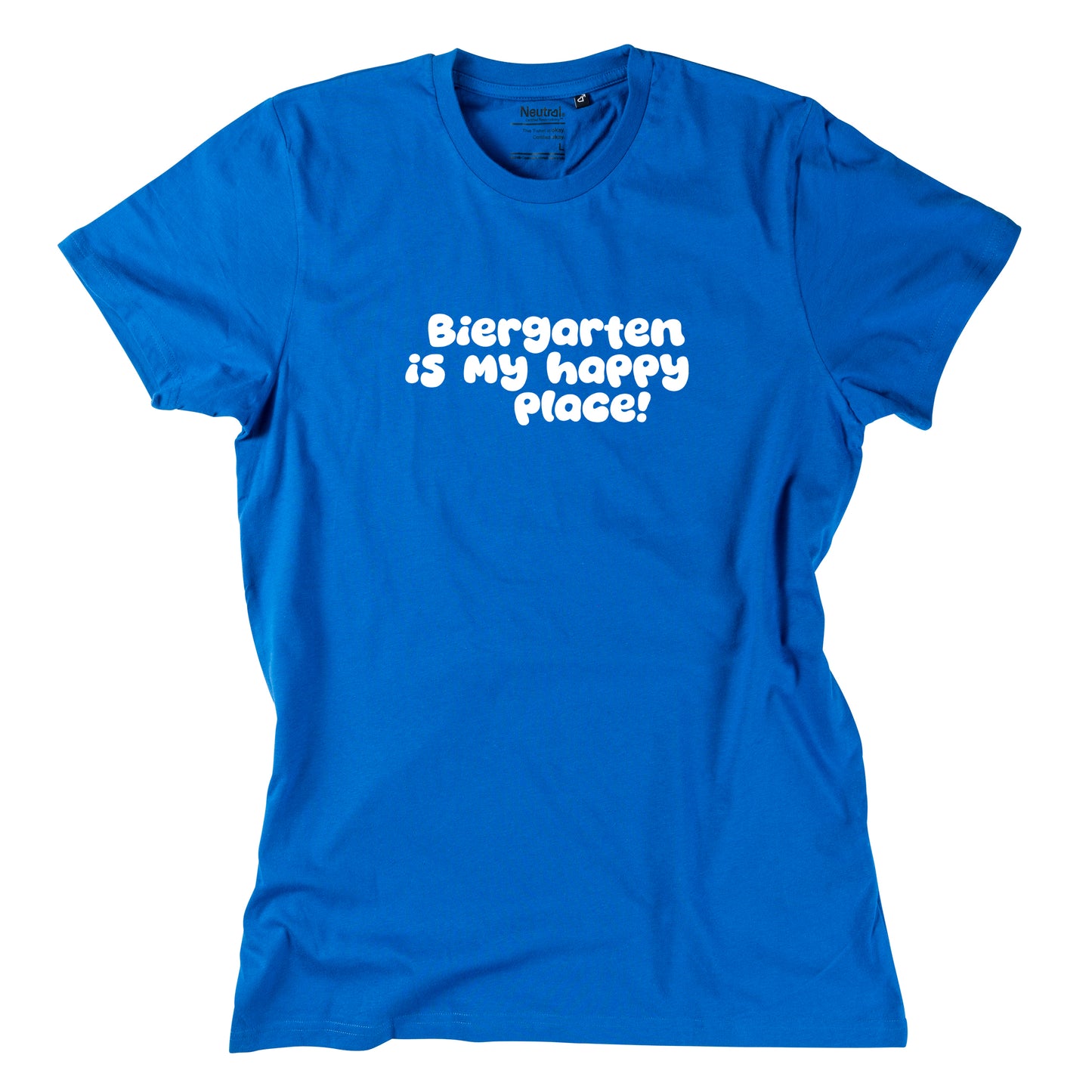 Herren-Shirt "Biergarten is my happy place!"