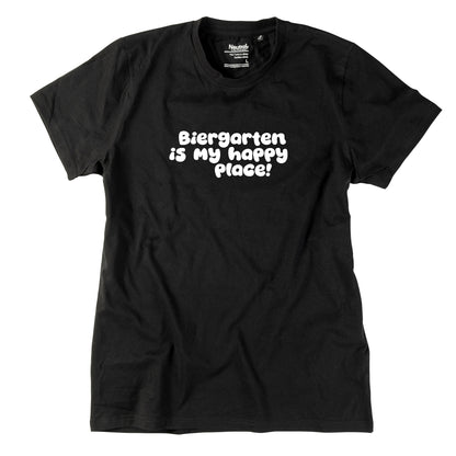 Herren-Shirt "Biergarten is my happy place!"