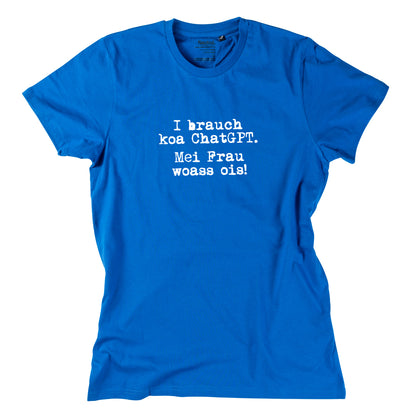 Herren-Shirt "I brauch koa ChatGPT!"