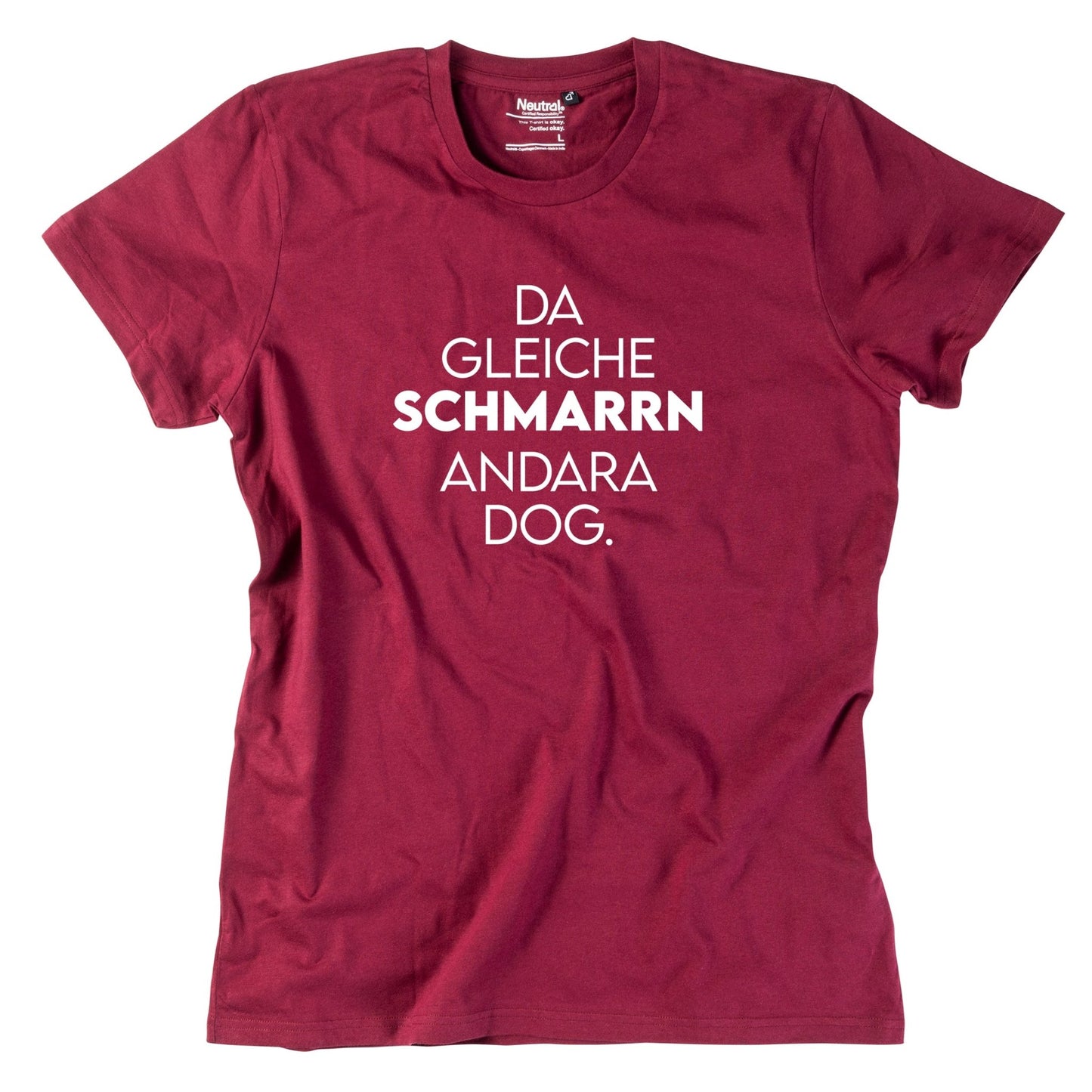 Herren - Shirt "Da gleiche Schmarrn" - meinherzschlag.de