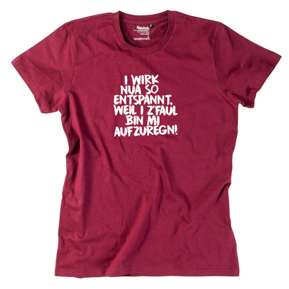 Herren - Shirt "Entspannt" - meinherzschlag.de