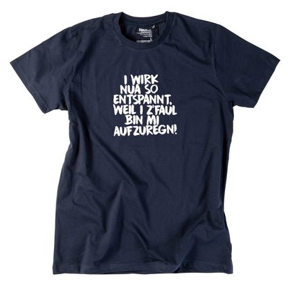 Herren - Shirt "Entspannt" - meinherzschlag.de