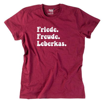 Herren - Shirt "Friede. Freude. Leberkas." - meinherzschlag.de