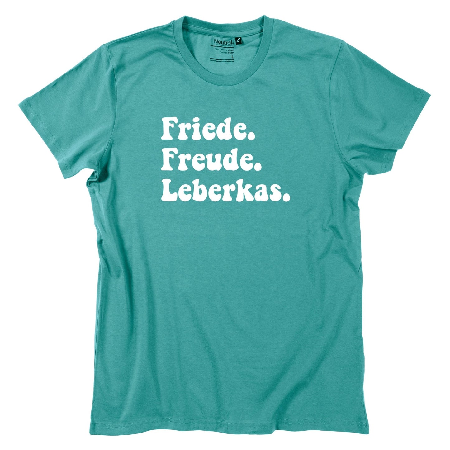 Herren - Shirt "Friede. Freude. Leberkas." - meinherzschlag.de