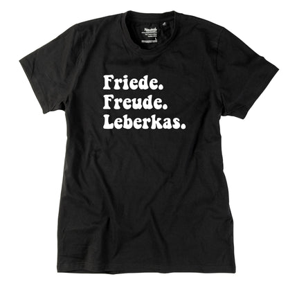Herren - Shirt "Friede. Freude. Leberkas." - meinherzschlag.de