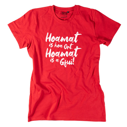 Herren - Shirt "Hoamat is a Gfui!" - meinherzschlag.de