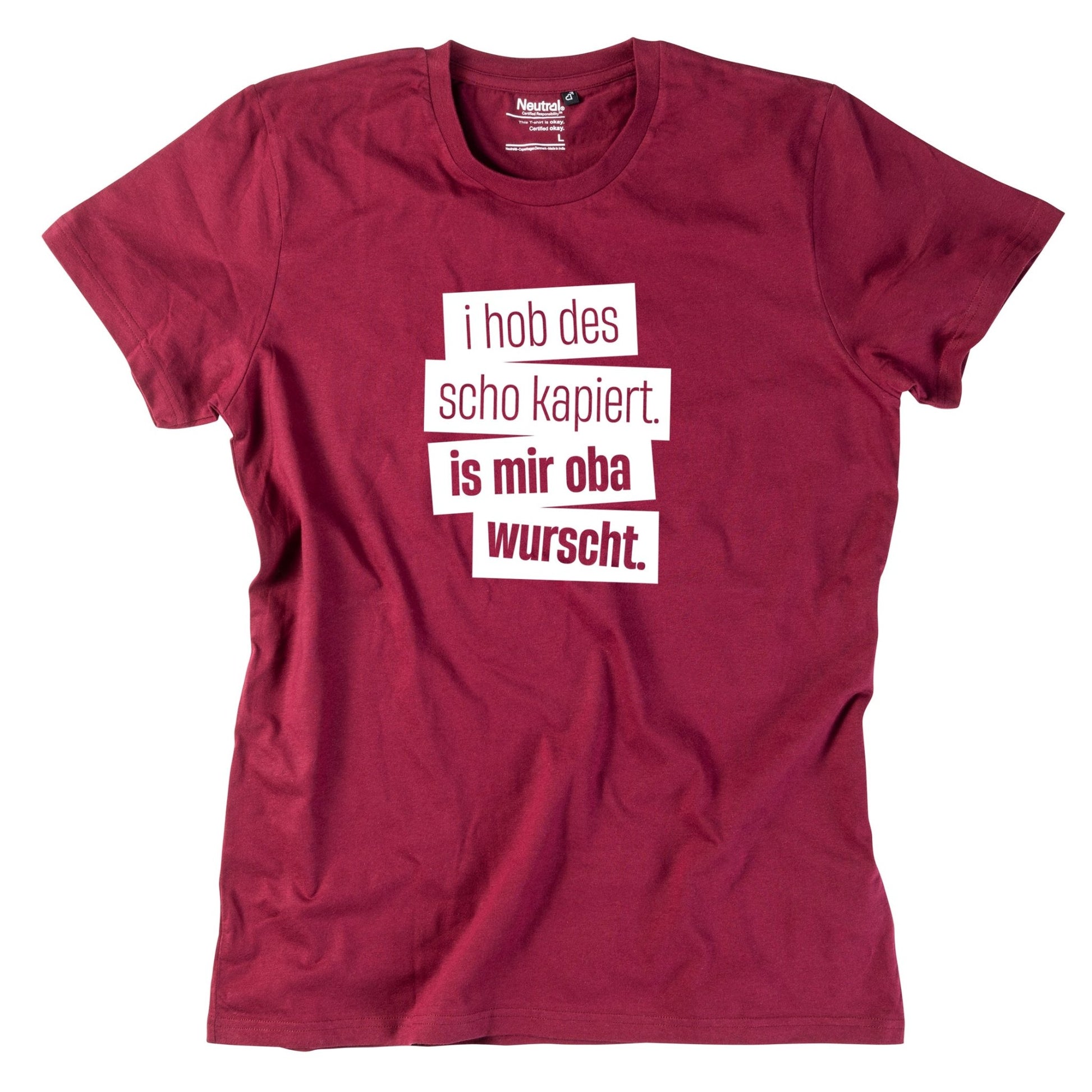 Herren - Shirt "I hob des scho kapiert" - meinherzschlag.de