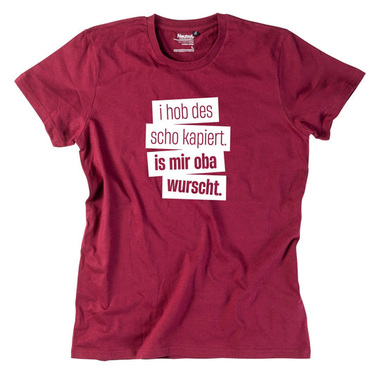 Herren - Shirt "I hob des scho kapiert" - meinherzschlag.de