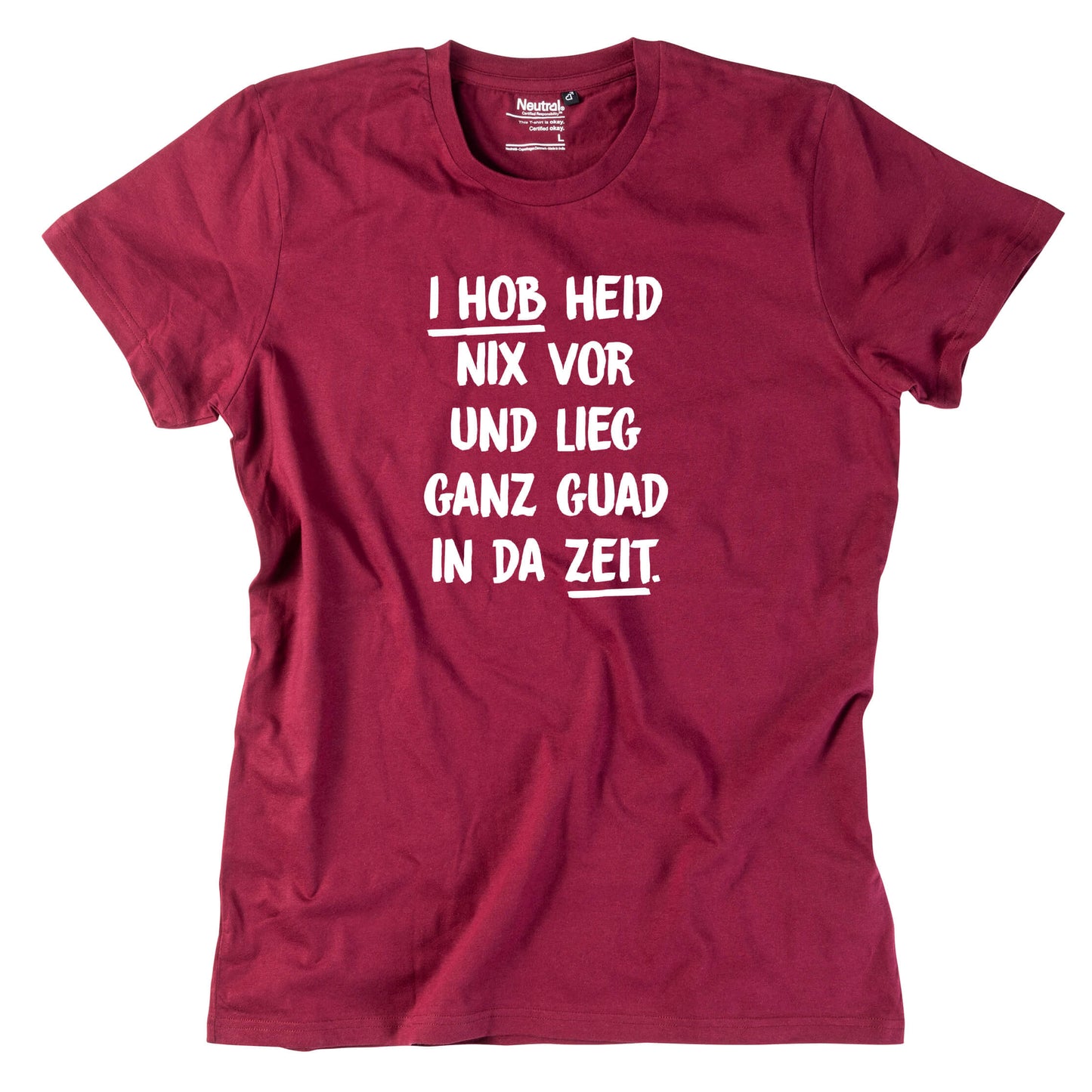 Herren - Shirt "I hob heid nix vor" - meinherzschlag.de