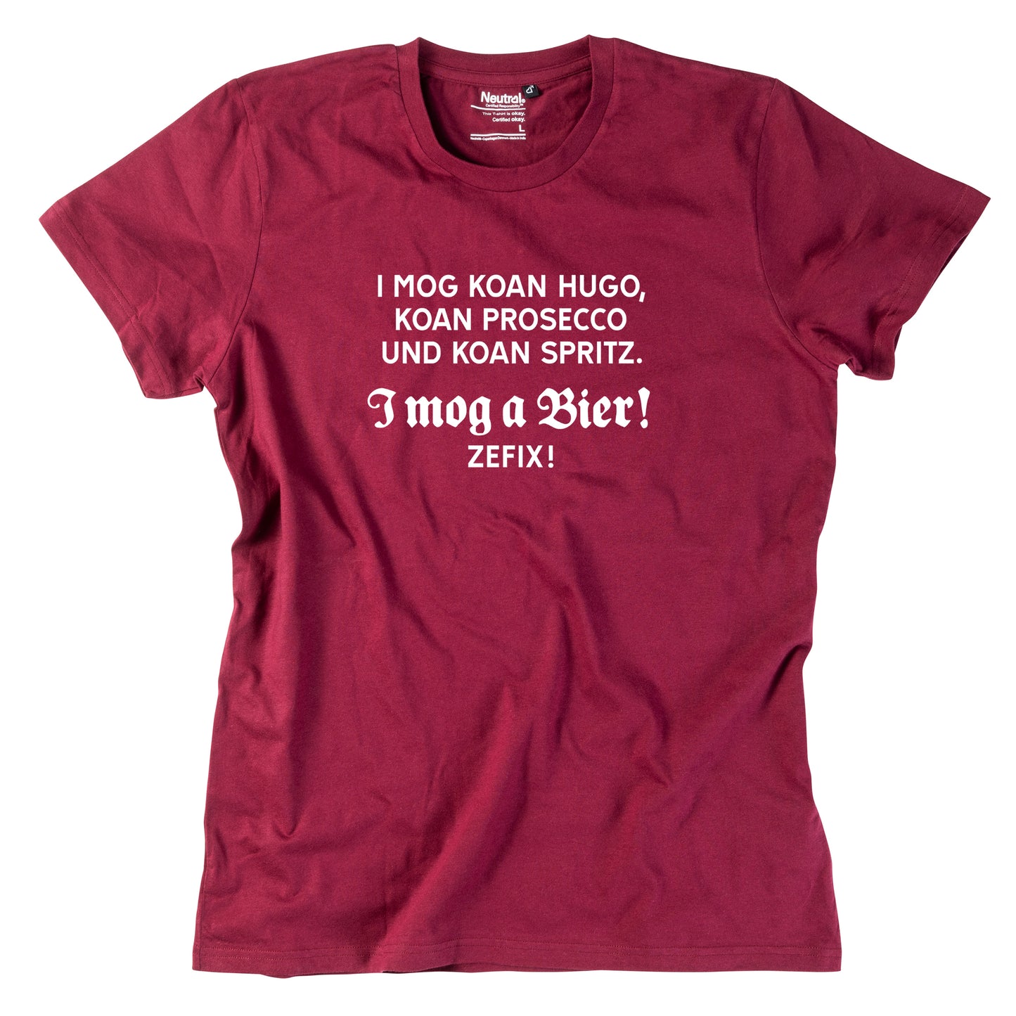 Herren-Shirt "I mog a Bier! ZEFIX!"