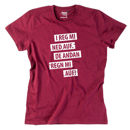 Herren - Shirt "I reg mi ned auf" - meinherzschlag.de