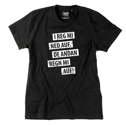 Herren - Shirt "I reg mi ned auf" - meinherzschlag.de