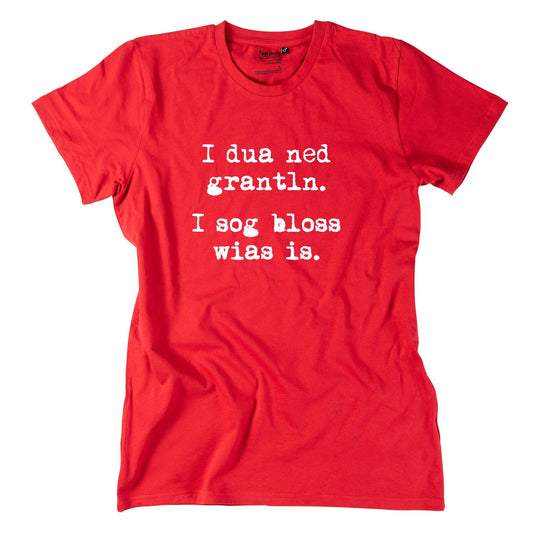 Herren - Shirt "I sog bloss wia's is" - meinherzschlag.de