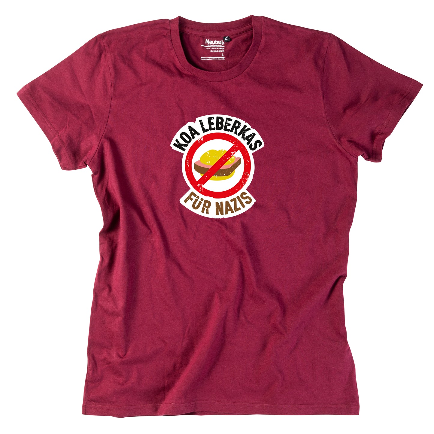 Herren-Shirt "Koa Leberkas für Nazis!"