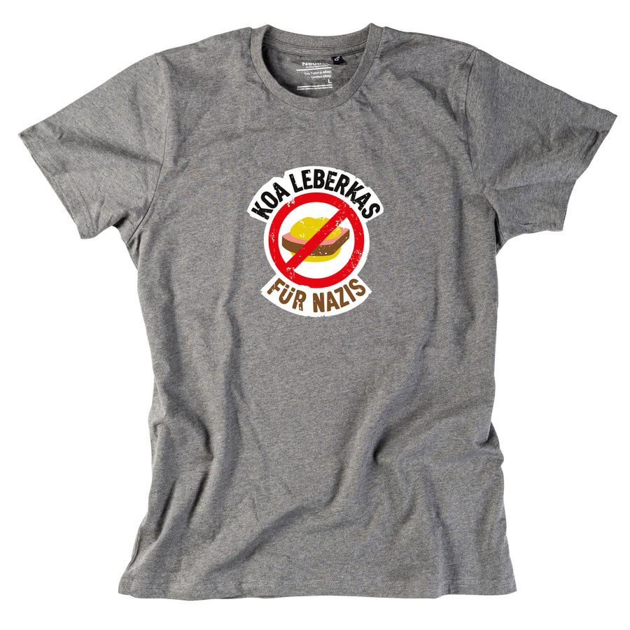 Herren-Shirt "Koa Leberkas für Nazis!"
