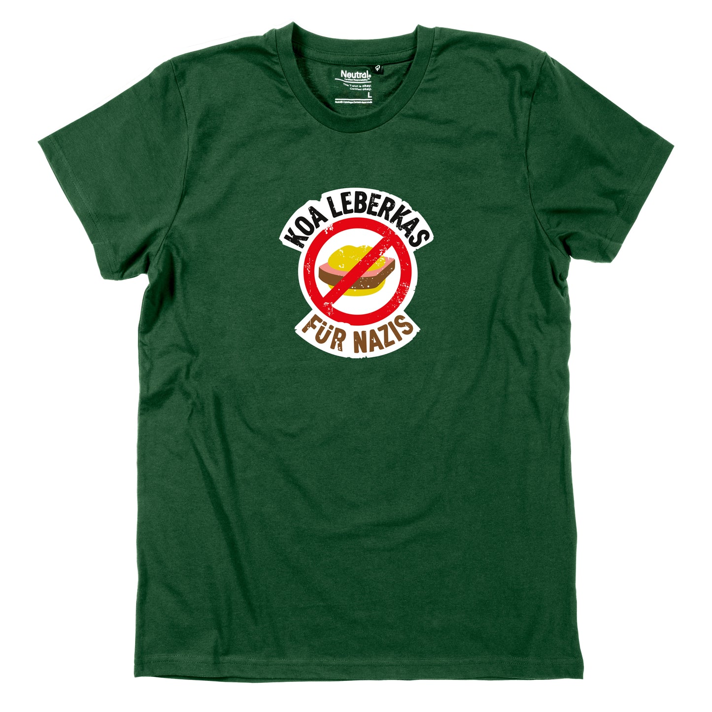 Herren-Shirt "Koa Leberkas für Nazis!"