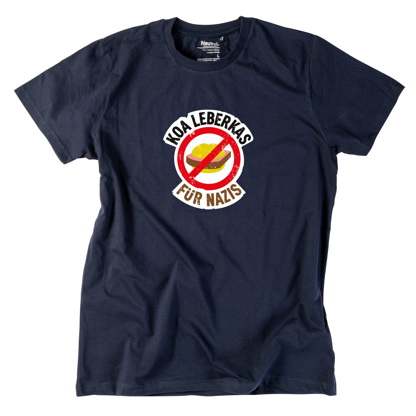 Herren-Shirt "Koa Leberkas für Nazis!"